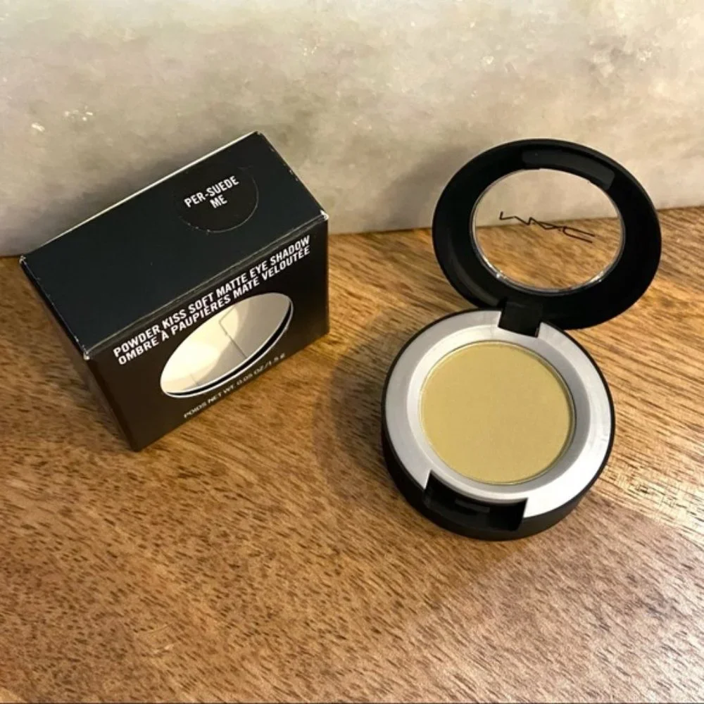 2 MAC shadows THESE BAGS ARE DESIGNER & PER SUEDE ME NIB eyeshadow